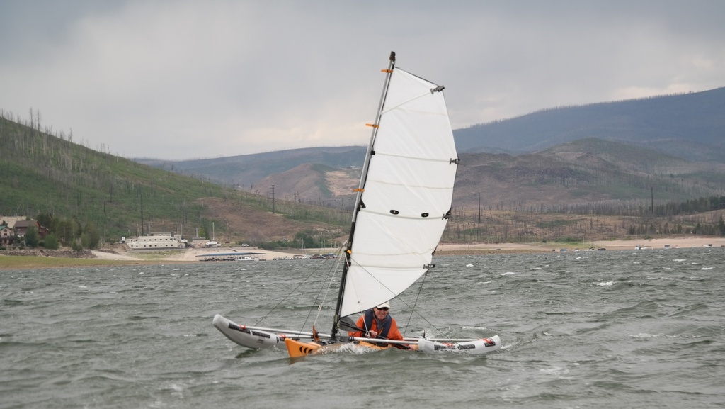 Nomadic Express, Kayak Trimaran Kit  (10.5 ft Mast + Sail)