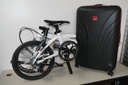 Nomadic's Dahon Visc SL9 - 349/305 Folding Bike Kit with Hedgren Suitcase