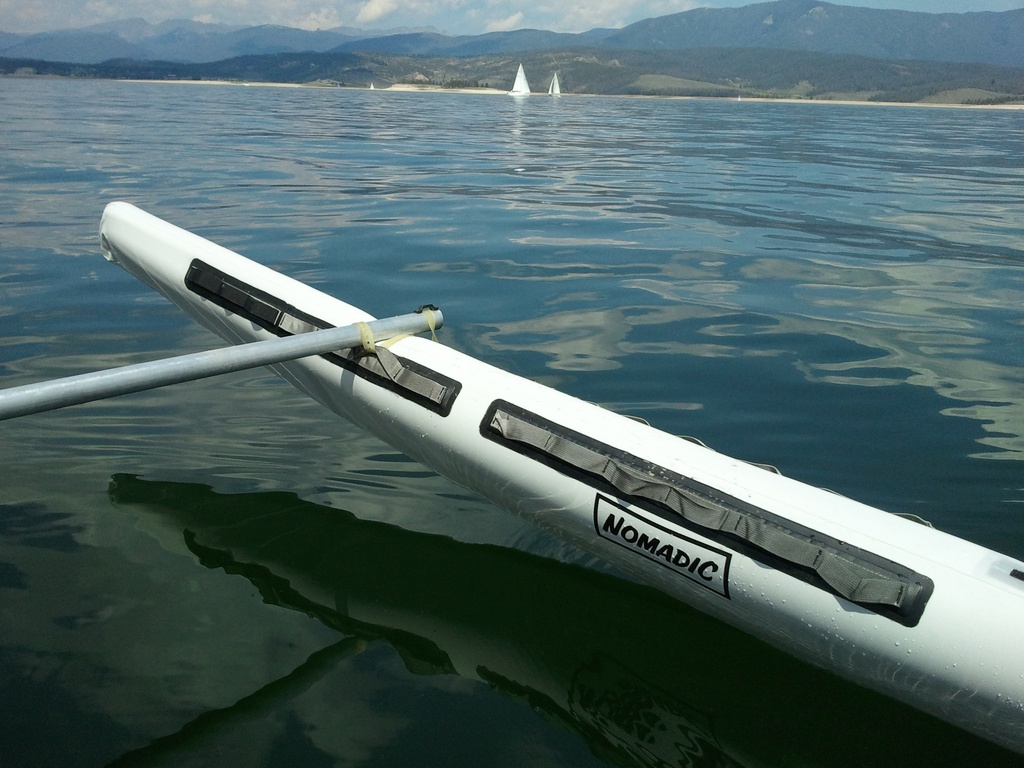 Aka Set  (Front with Eyebolt for Stay +  Un-stayed Rear) Paired Set - Nomadic Express - Oval Telescope for Kayak and Canoe