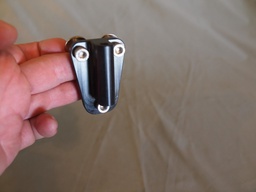 [RUDMNT-NOM] Nomadic Rudder Mount for Touring Kayaks 6mm, flat - with bolts, Machined,